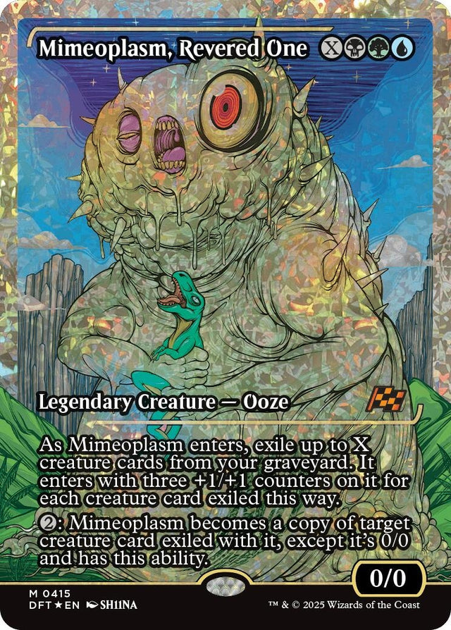 Image for Mimeoplasm, Revered One (Showcase) (Fracture Foil) (415) (Foil) (Aetherdrift) (DFT) - Magic: The Gathering