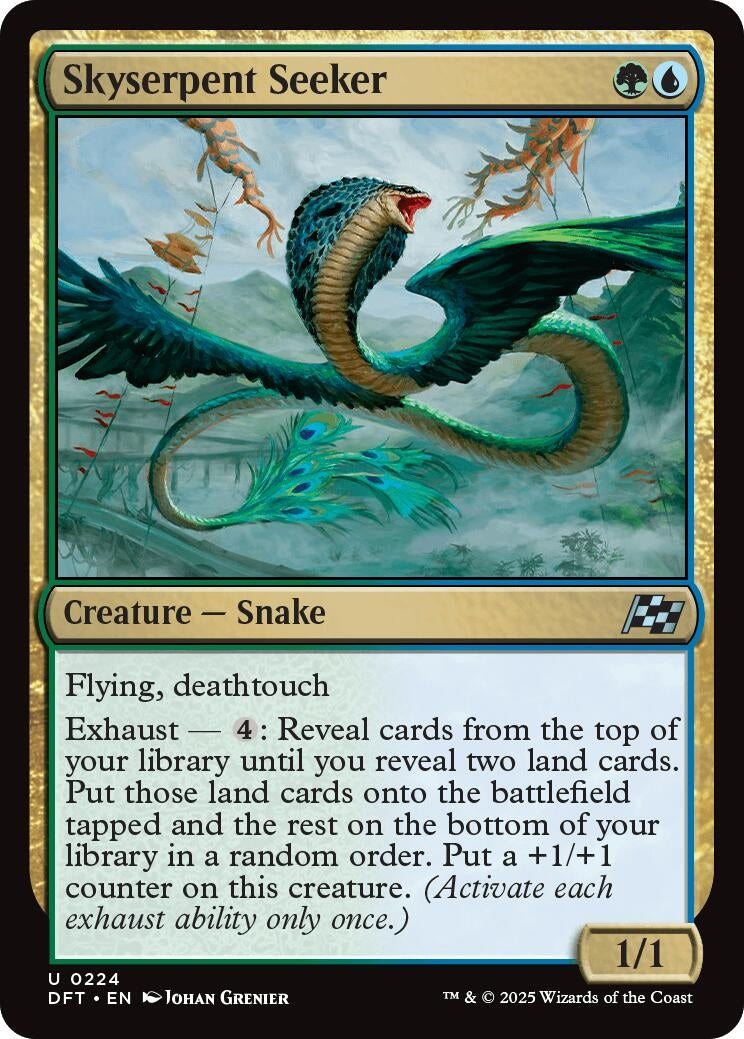 Image for Skyserpent Seeker (224) (Foil) (Aetherdrift) (DFT) - Magic: The Gathering