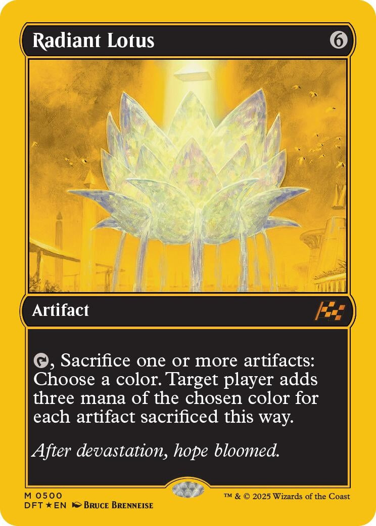 Image for Radiant Lotus (First-Place Foil) (500) (Foil) (Aetherdrift) (DFT) - Magic: The Gathering