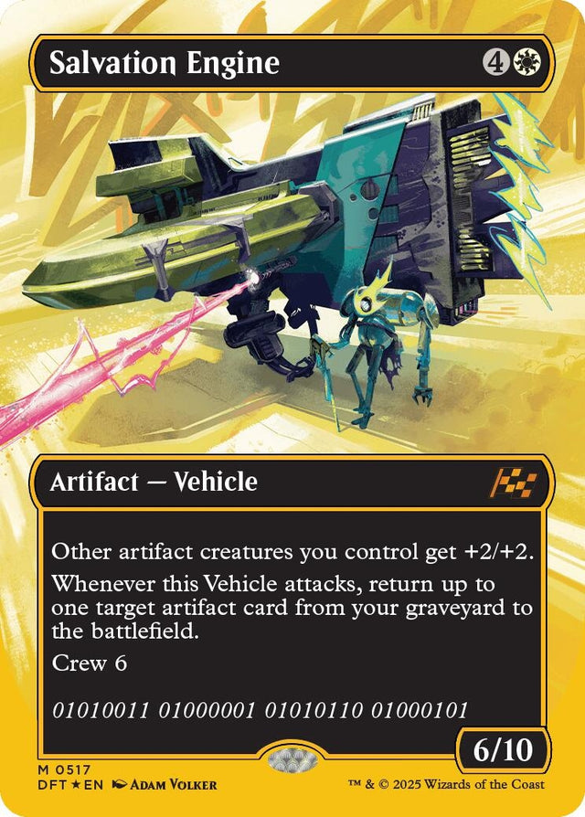 Image for Salvation Engine (Borderless) (First-Place Foil) (517) (Foil) (Aetherdrift) (DFT) - Magic: The Gathering