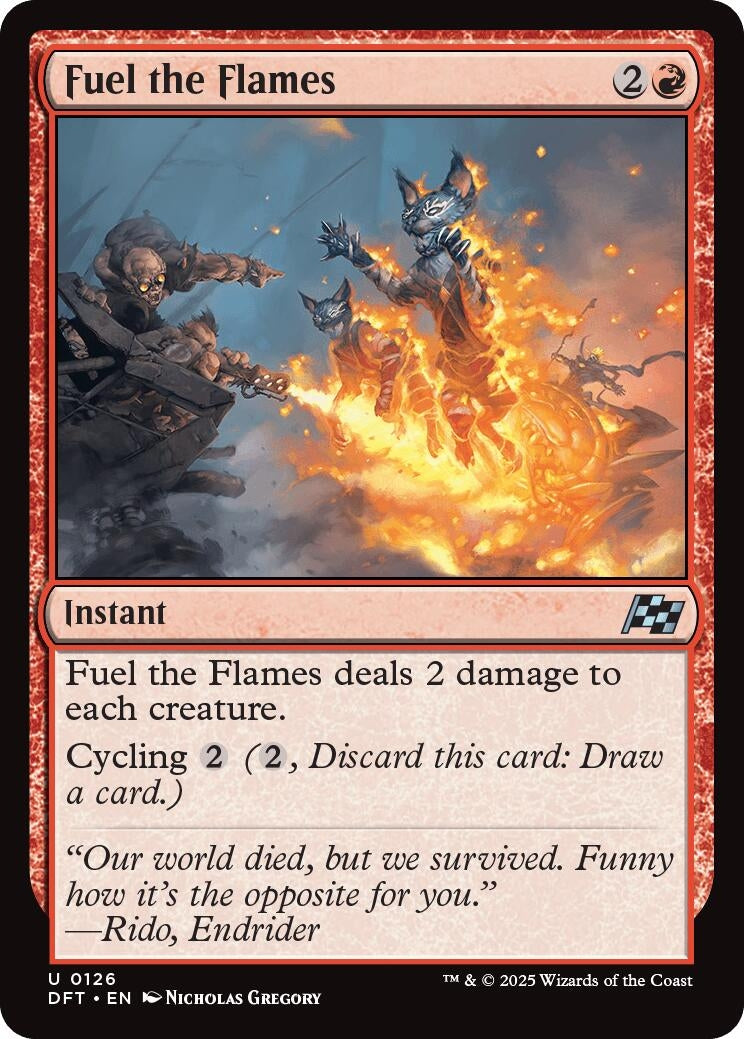 Image for Fuel the Flames (126) (Aetherdrift) (DFT) - Magic: The Gathering