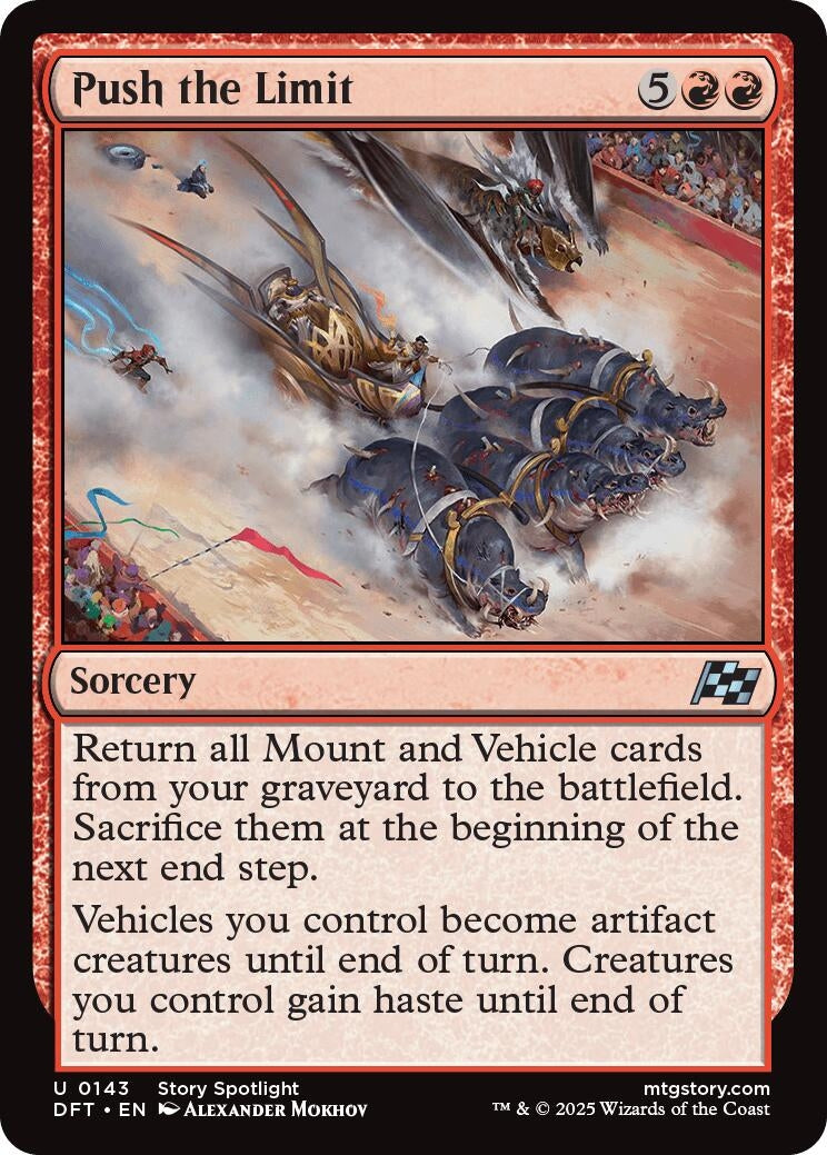 Image for Push the Limit (143) (Foil) (Aetherdrift) (DFT) - Magic: The Gathering