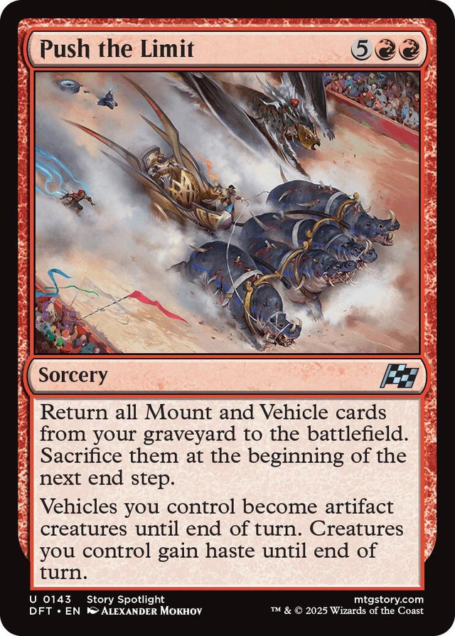 Image for Push the Limit (143) (Foil) (Aetherdrift) (DFT) - Magic: The Gathering