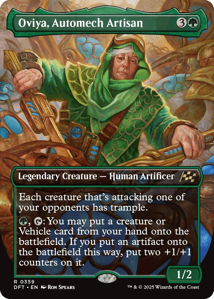 Image for Oviya, Automech Artisan (Borderless) (359) (Foil) (Aetherdrift) (DFT) - Magic: The Gathering