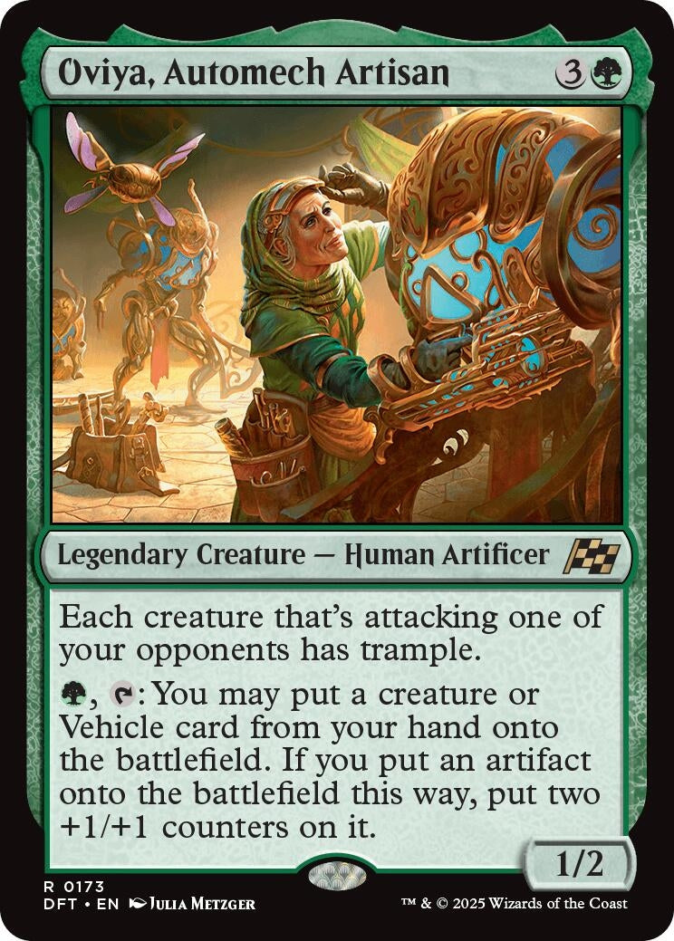 Image for Oviya, Automech Artisan (173) (Aetherdrift) (DFT) - Magic: The Gathering