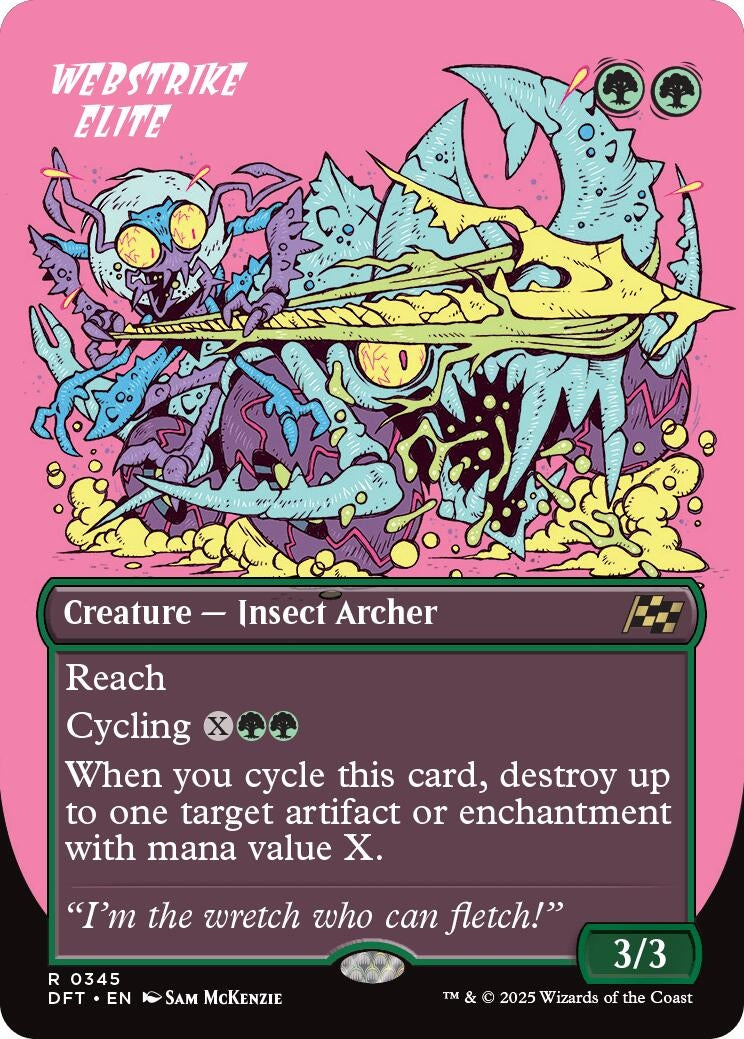 Image for Webstrike Elite (Borderless) (345) (Aetherdrift) (DFT) - Magic: The Gathering