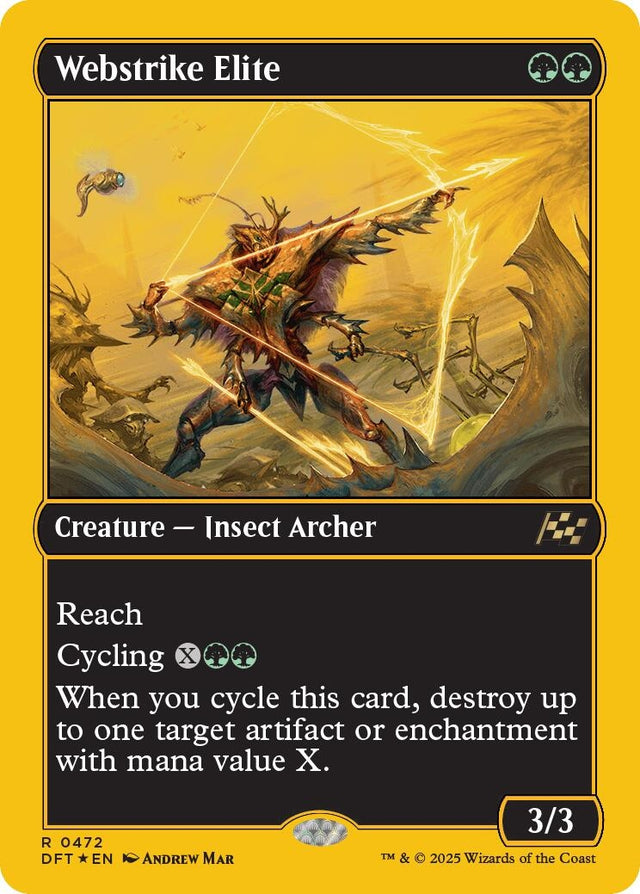 Image for Webstrike Elite (First-Place Foil) (472) (Foil) (Aetherdrift) (DFT) - Magic: The Gathering