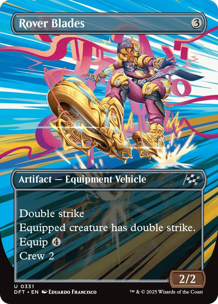 Image for Rover Blades (Borderless) (331) (Foil) (Aetherdrift) (DFT) - Magic: The Gathering
