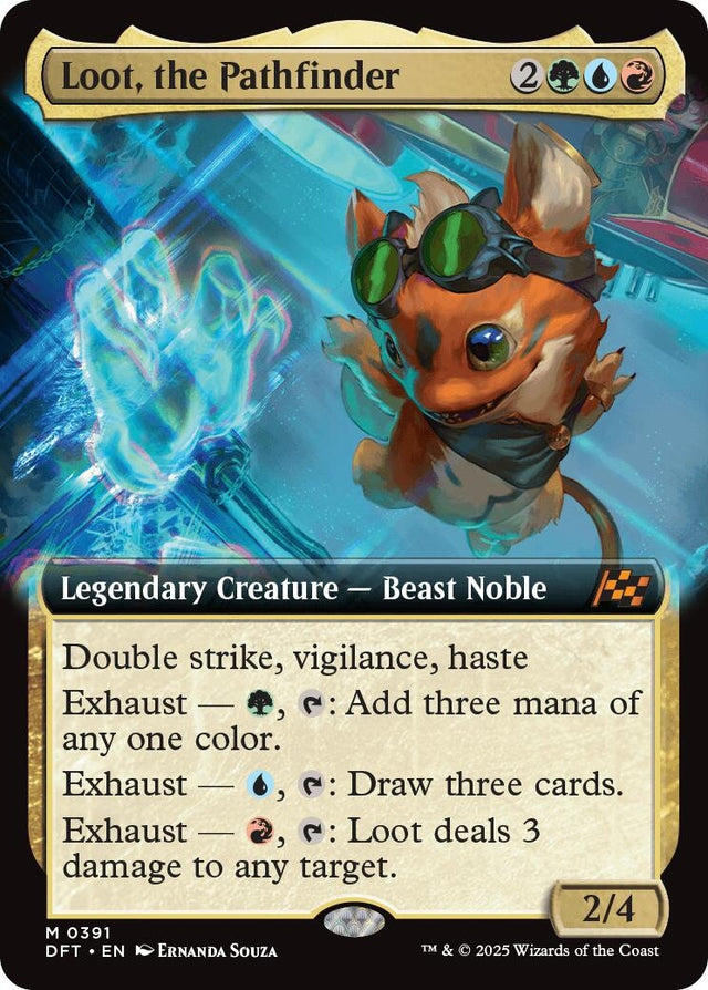 Image for Loot, the Pathfinder (Extended Art) (391) (Foil) (Aetherdrift) (DFT) - Magic: The Gathering
