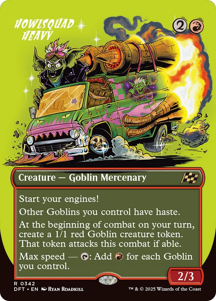 Image for Howlsquad Heavy (Borderless) (342) (Foil) (Aetherdrift) (DFT) - Magic: The Gathering