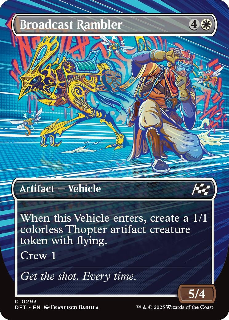 Image for Broadcast Rambler (Borderless) (293) (Aetherdrift) (DFT) - Magic: The Gathering