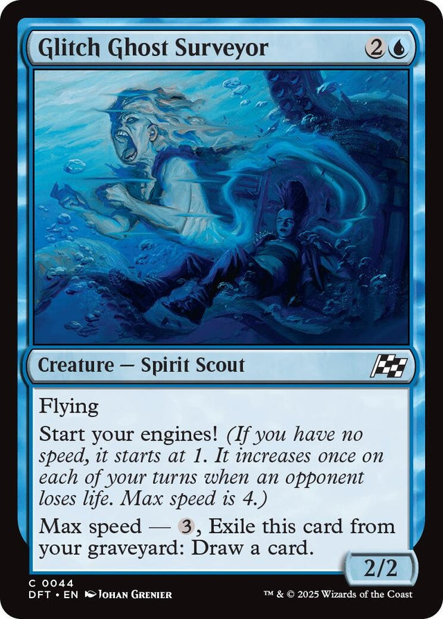 Image for Glitch Ghost Surveyor (44) (Foil) (Aetherdrift) (DFT) - Magic: The Gathering
