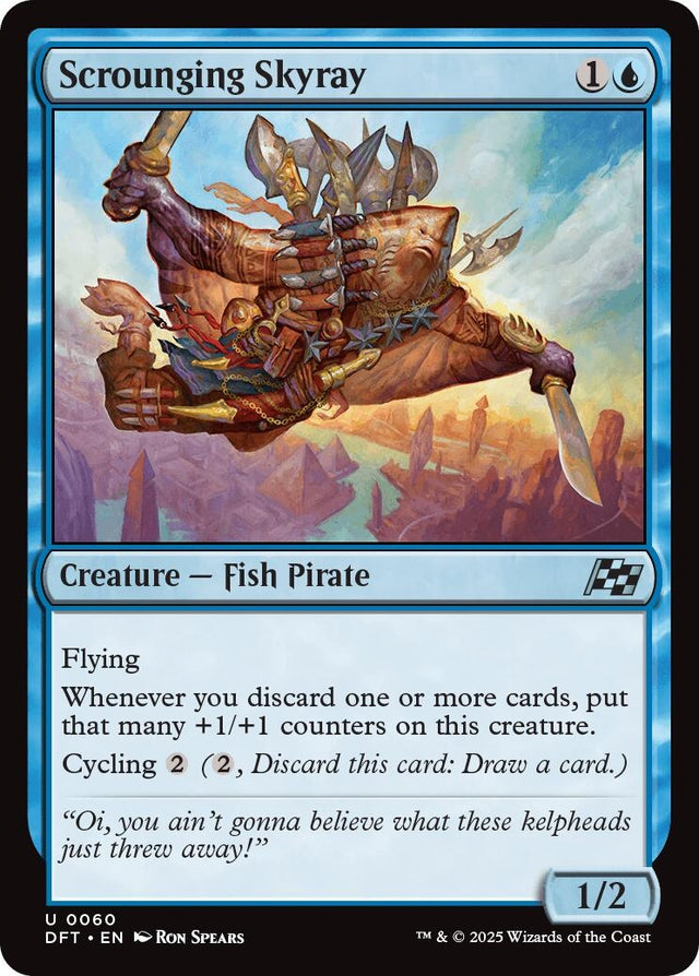 Image for Scrounging Skyray (60) (Foil) (Aetherdrift) (DFT) - Magic: The Gathering