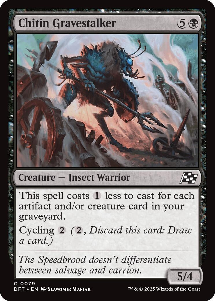 Image for Chitin Gravestalker (79) (Aetherdrift) (DFT) - Magic: The Gathering