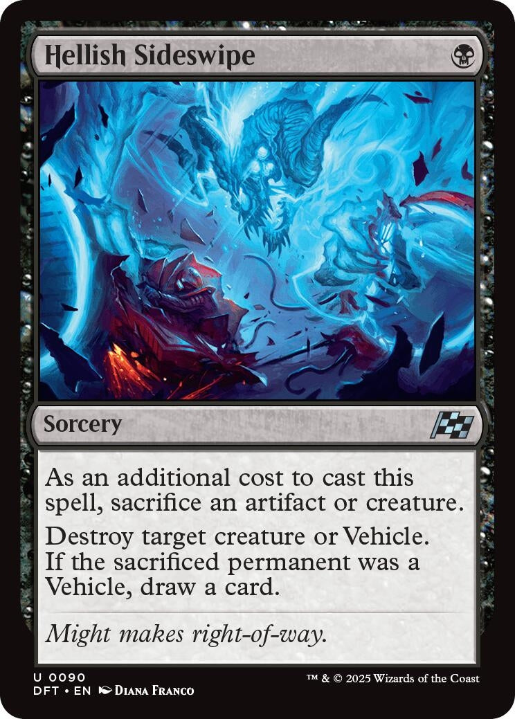 Image for Hellish Sideswipe (90) (Foil) (Aetherdrift) (DFT) - Magic: The Gathering