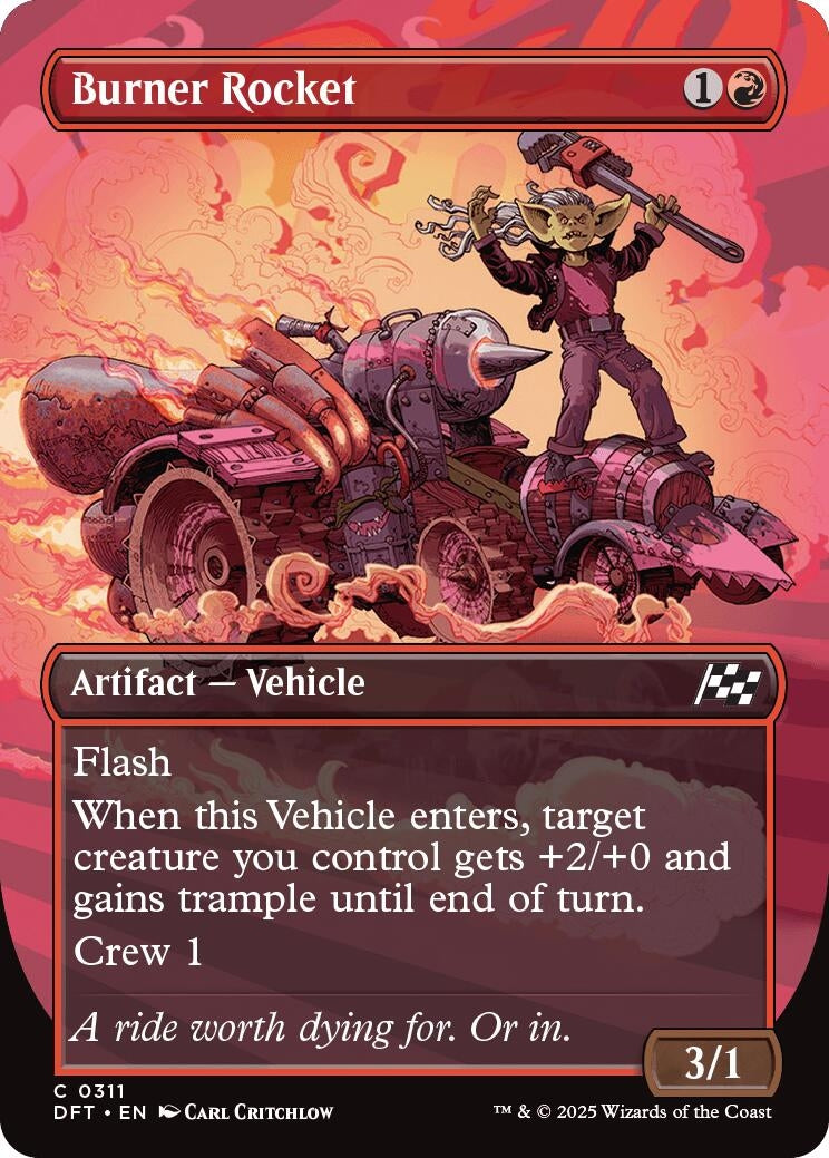 Image for Burner Rocket (Borderless) (311) (Aetherdrift) (DFT) - Magic: The Gathering