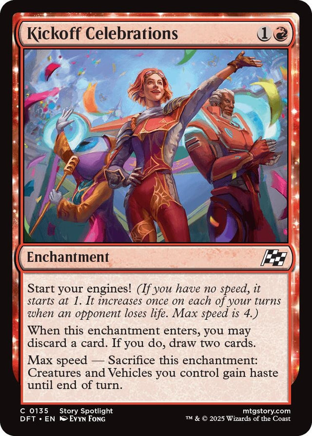 Image for Kickoff Celebrations (135) (Aetherdrift) (DFT) - Magic: The Gathering