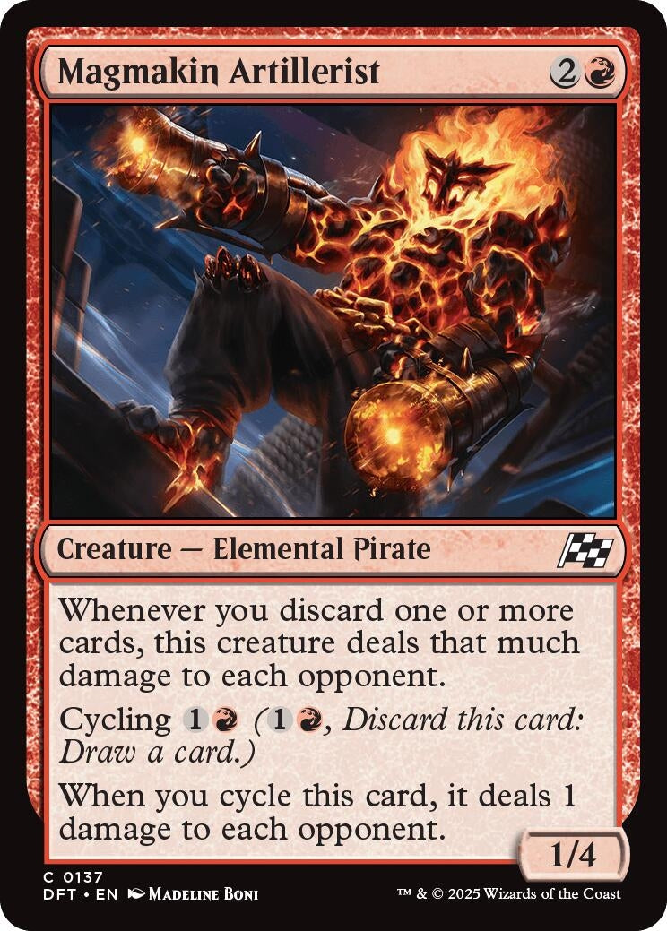 Image for Magmakin Artillerist (137) (Aetherdrift) (DFT) - Magic: The Gathering