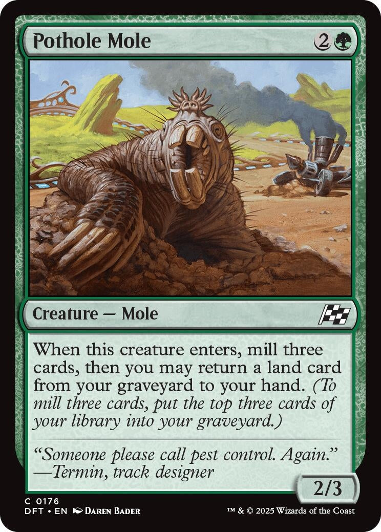 Image for Pothole Mole (176) (Foil) (Aetherdrift) (DFT) - Magic: The Gathering