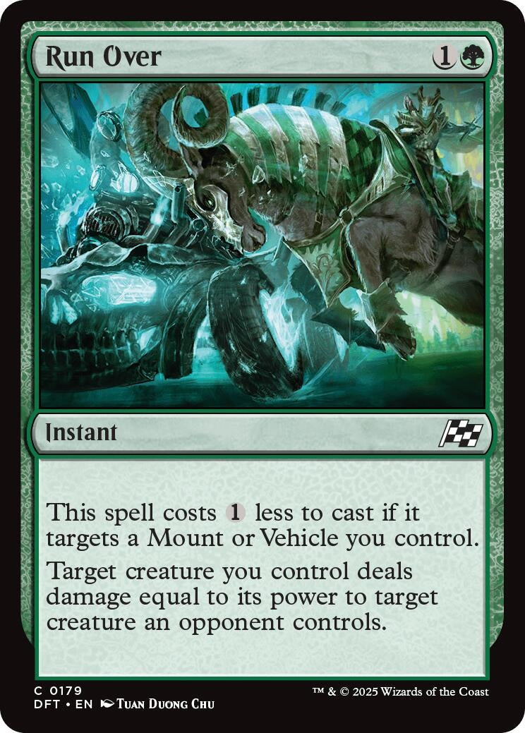 Image for Run Over (179) (Aetherdrift) (DFT) - Magic: The Gathering