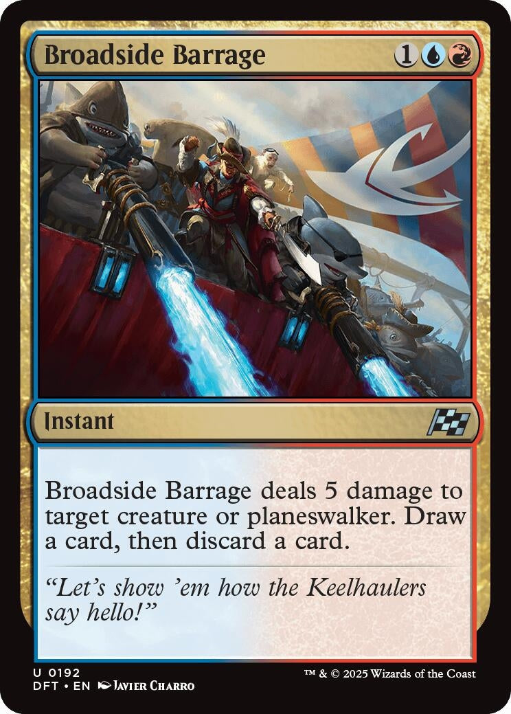 Image for Broadside Barrage (192) (Foil) (Aetherdrift) (DFT) - Magic: The Gathering