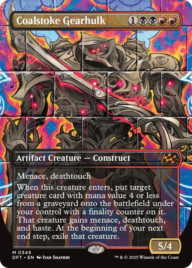 Image for Coalstoke Gearhulk (Borderless) (349) (Aetherdrift) (DFT) - Magic: The Gathering