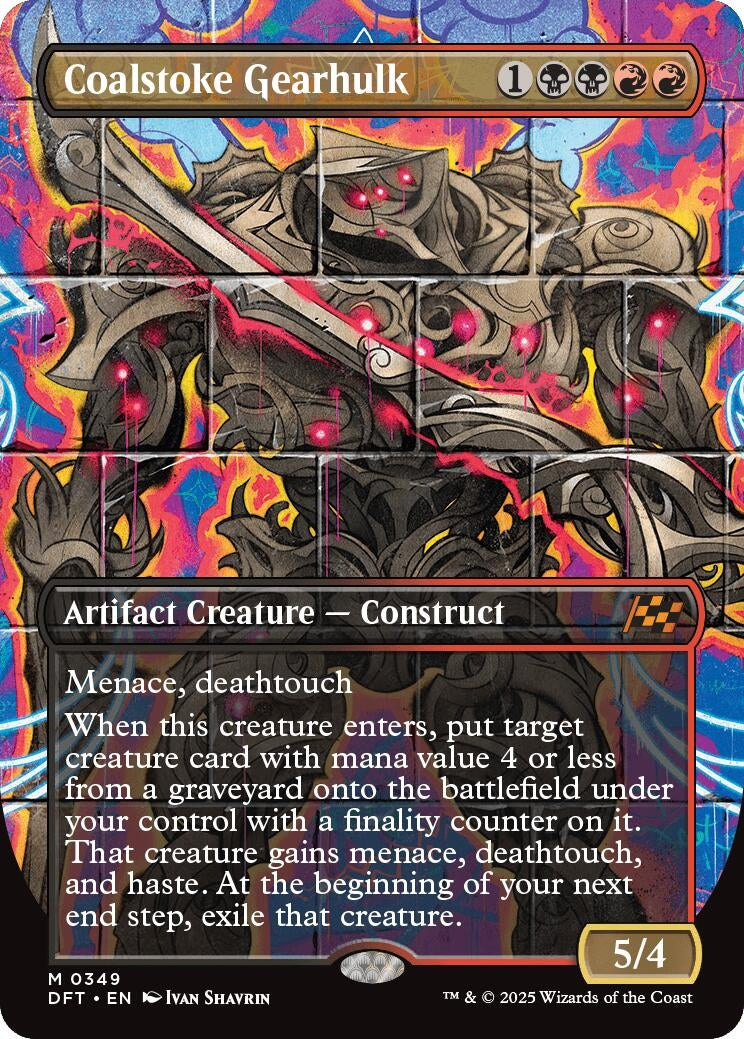 Image for Coalstoke Gearhulk (Borderless) (349) (Foil) (Aetherdrift) (DFT) - Magic: The Gathering