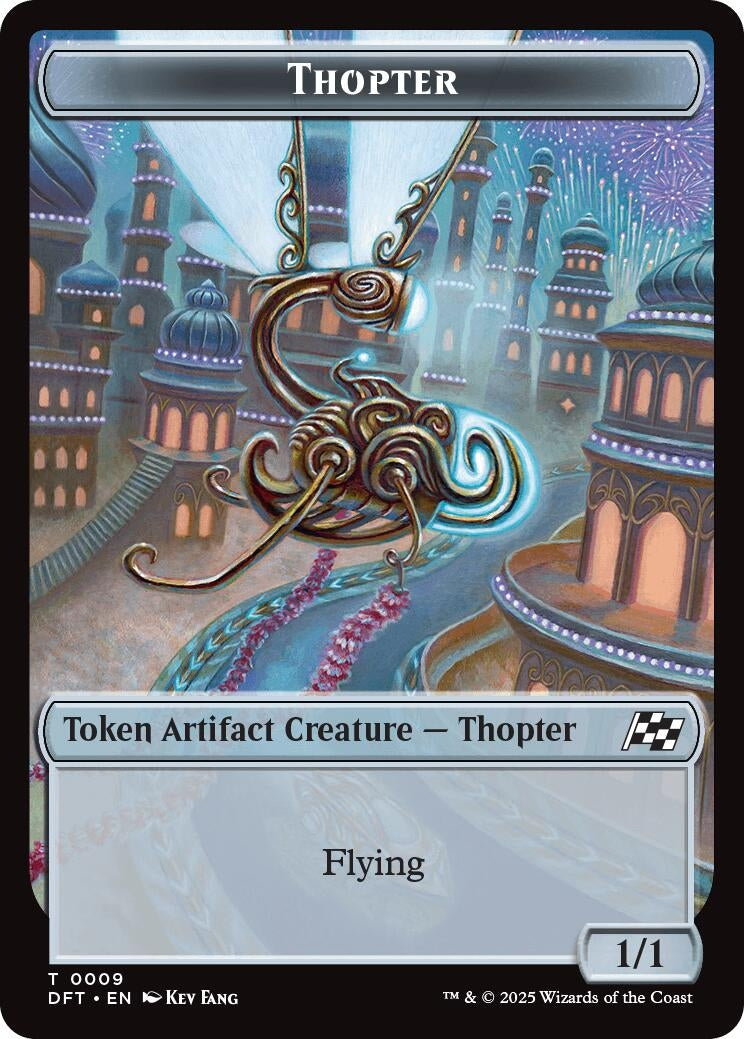 Image for Thopter (0009) // Treasure Double-Sided Token (9 // 11) (Aetherdrift) (DFT) - Magic: The Gathering
