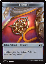Image for Treasure // Pilot Double-Sided Token (11 // 1) (Foil) (Aetherdrift) (DFT) - Magic: The Gathering