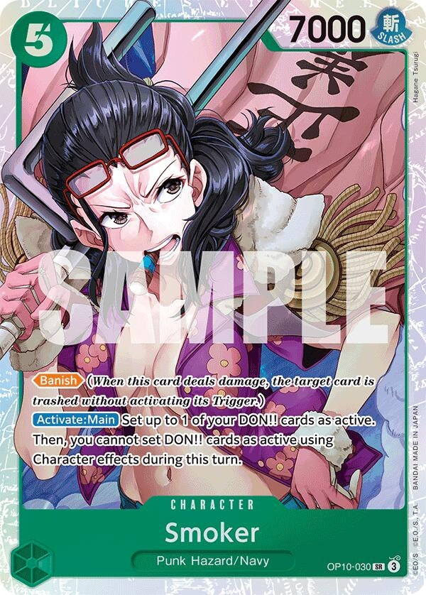Image for Smoker (030) (OP10-030) (Foil) (Royal Blood) - One Piece Card Game