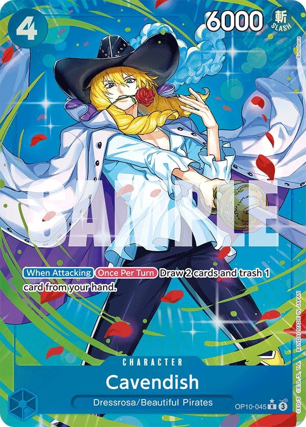 Image for Cavendish (045) (Parallel) (OP10-045) (Royal Blood) - One Piece Card Game