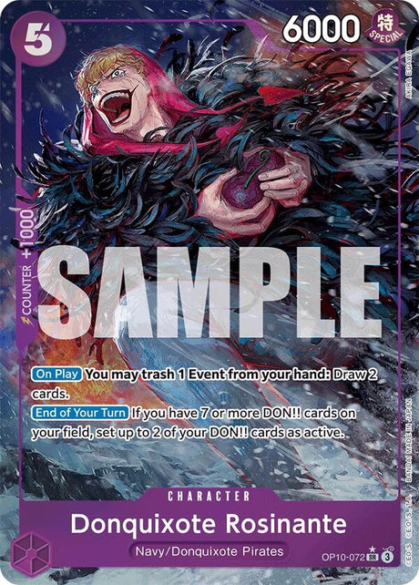 Image for Donquixote Rosinante (Parallel) (OP10-072) (Foil) (Royal Blood) - One Piece Card Game