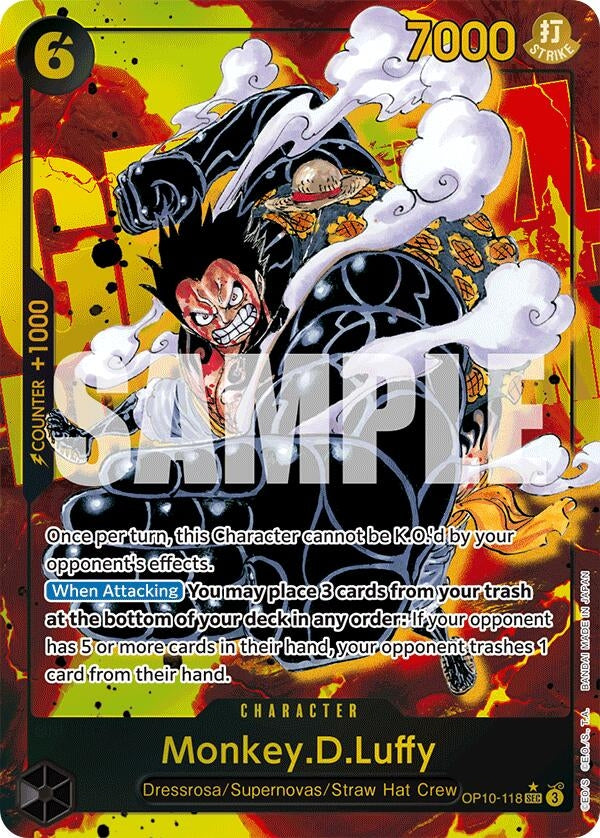 Image for Monkey.D.Luffy (118) (Parallel) (OP10-118) (Foil) (Royal Blood) - One Piece Card Game