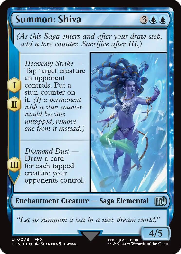 Image for Summon: Shiva (78) (Foil) (FINAL FANTASY) - Magic: The Gathering