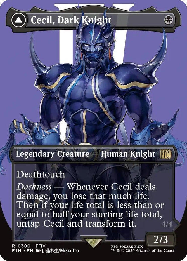 Image for Cecil, Dark Knight (Borderless) (380) (FINAL FANTASY) - Magic: The Gathering