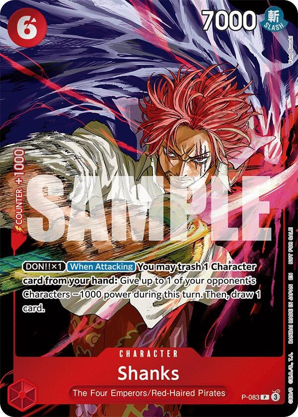 Image for Shanks (Event Pack Vol. 6) (P-083) (Foil) (One Piece Promotion Cards) - One Piece Card Game