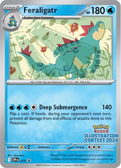 Feraligatr - 213 (Illustration Contest 2024) (213) (SV: Scarlet & Violet Promo Cards)