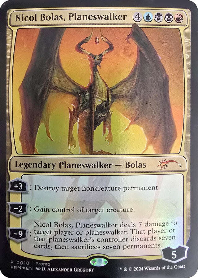 Image for Nicol Bolas, Planeswalker (10) (Foil) (Unique and Miscellaneous Promos) (UMP) - Magic: The Gathering