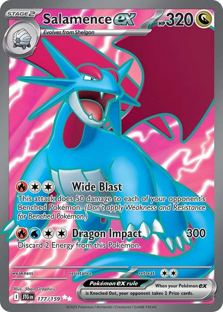Image for Salamence ex (177/159) (SV09: Journey Together) - Pokemon