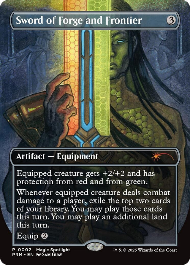 Image for Sword of Forge and Frontier (Borderless) (2) (Foil) (Unique and Miscellaneous Promos) (UMP) - Magic: The Gathering