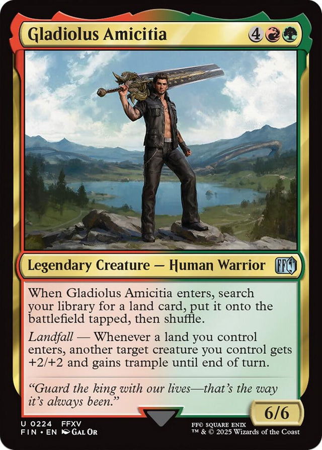 Image for Gladiolus Amicitia (224) (Foil) (FINAL FANTASY) - Magic: The Gathering