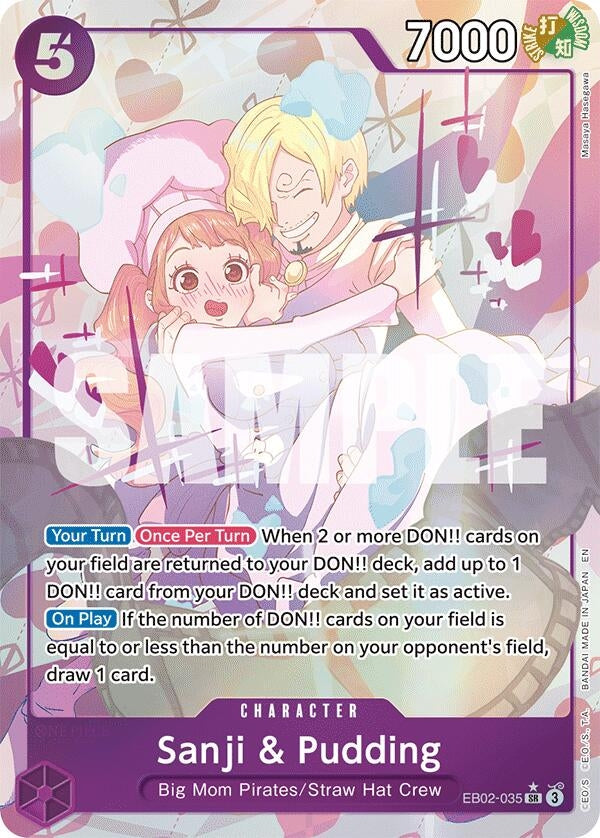 Image for Sanji & Pudding (Alternate Art) (EB02-035) (Foil) (Extra Booster: Anime 25th Collection) - One Piece Card Game