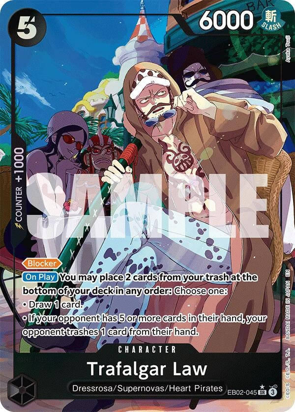 Image for Trafalgar Law (Alternate Art) (EB02-045) (Foil) (Extra Booster: Anime 25th Collection) - One Piece Card Game