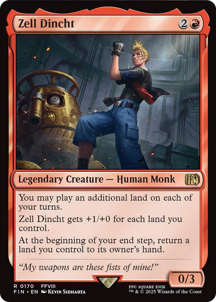 Image for Zell Dincht (170) (Foil) (FINAL FANTASY) - Magic: The Gathering