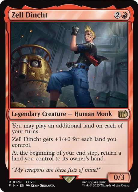 Image for Zell Dincht (170) (Foil) (FINAL FANTASY) - Magic: The Gathering