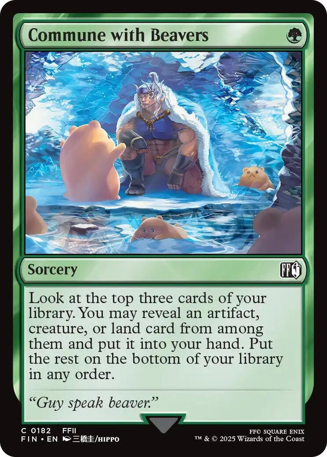 Image for Commune with Beavers (182) (Foil) (FINAL FANTASY) - Magic: The Gathering
