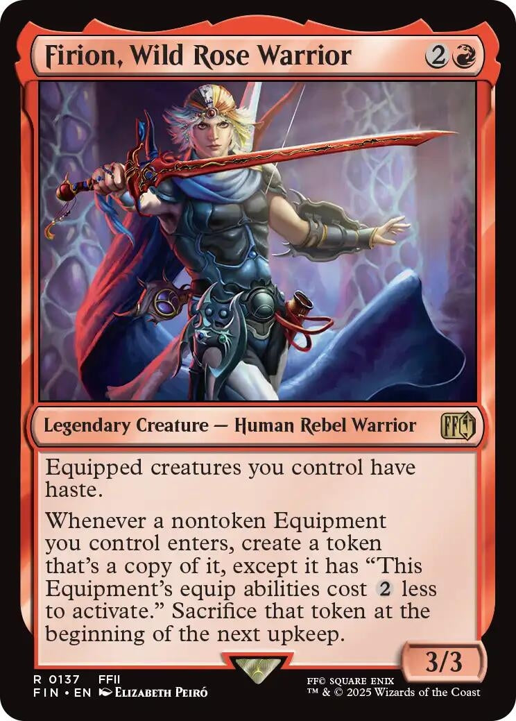 Image for Firion, Wild Rose Warrior (137) (Foil) (FINAL FANTASY) - Magic: The Gathering