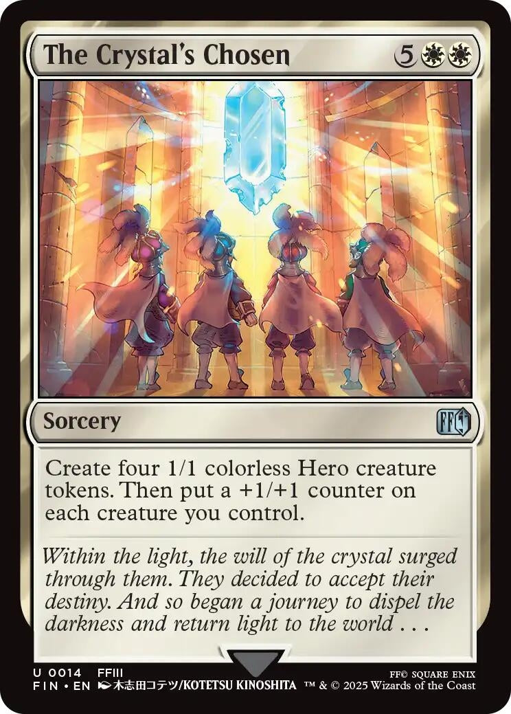 Image for Japanese Magic: The Gathering - The Crystal's Chosen (14) (Foil) (FINAL FANTASY) - Magic: The Gathering