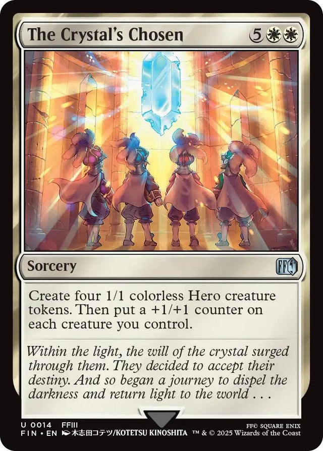 Image for Japanese Magic: The Gathering - The Crystal's Chosen (14) (Foil) (FINAL FANTASY) - Magic: The Gathering