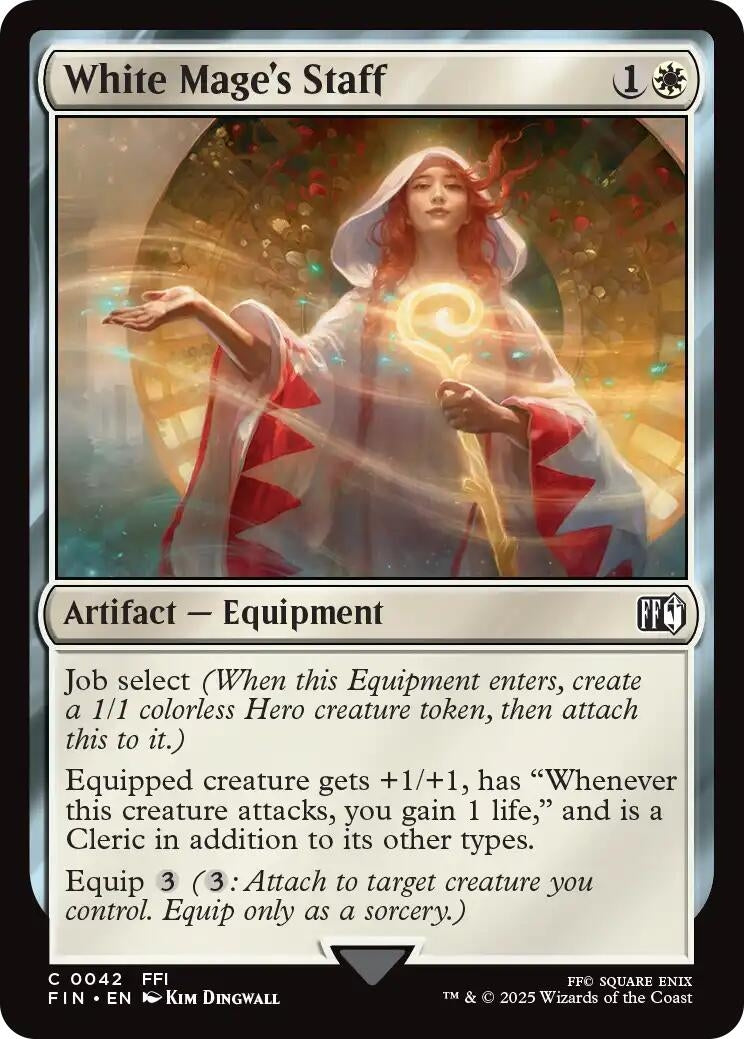 Image for White Mage's Staff (42) (Foil) (FINAL FANTASY) - Magic: The Gathering